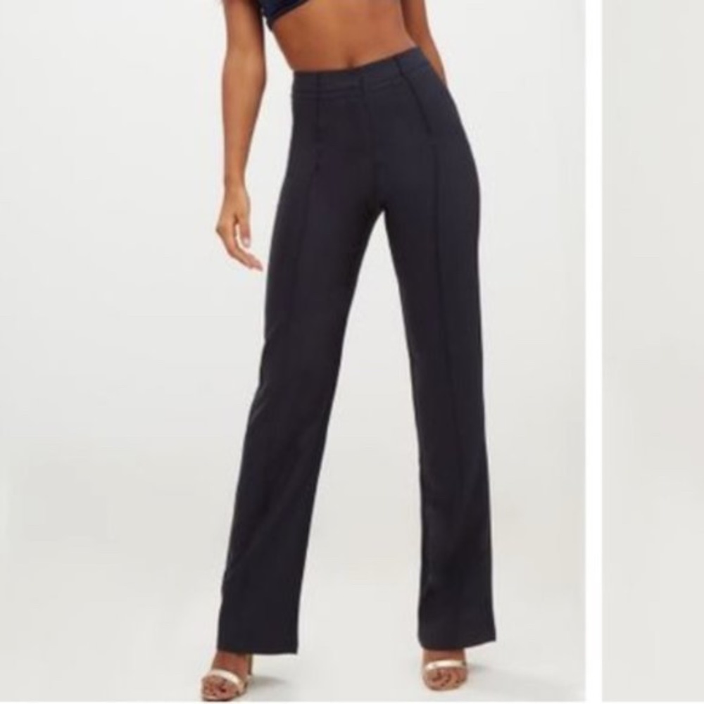 PrettyLittleThing High Waisted Straight Leg Pants